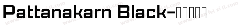Pattanakarn Black字体转换